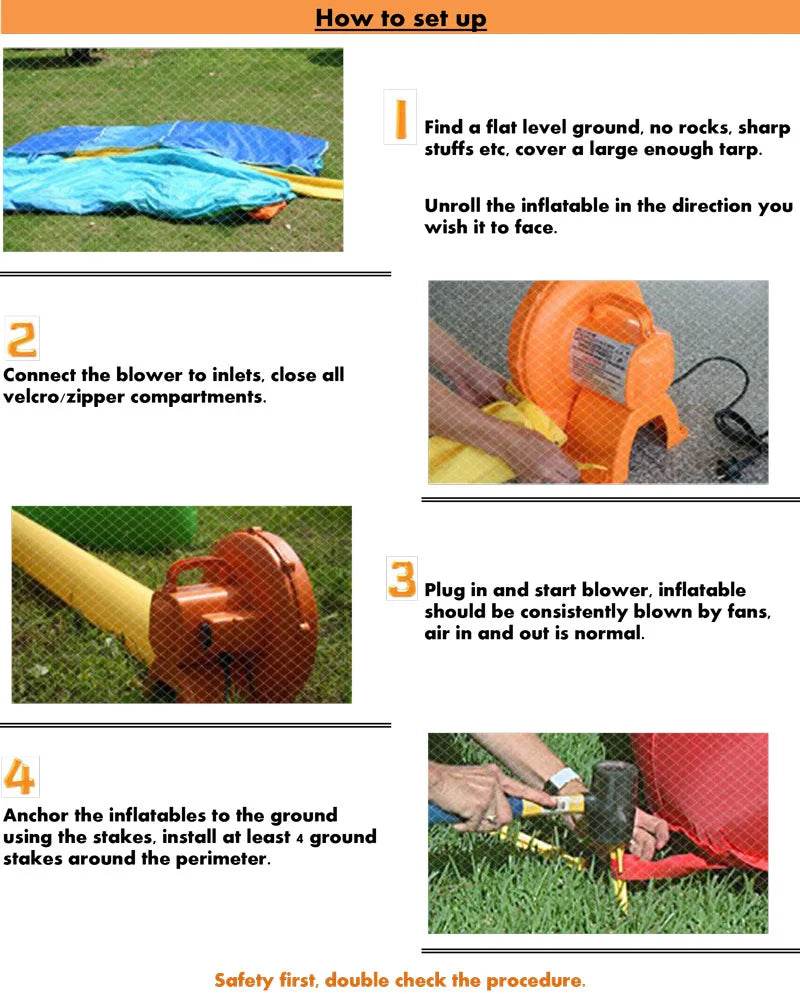 15FT PVC White Bounce House With Slide & Ball Pit - ToylandEU