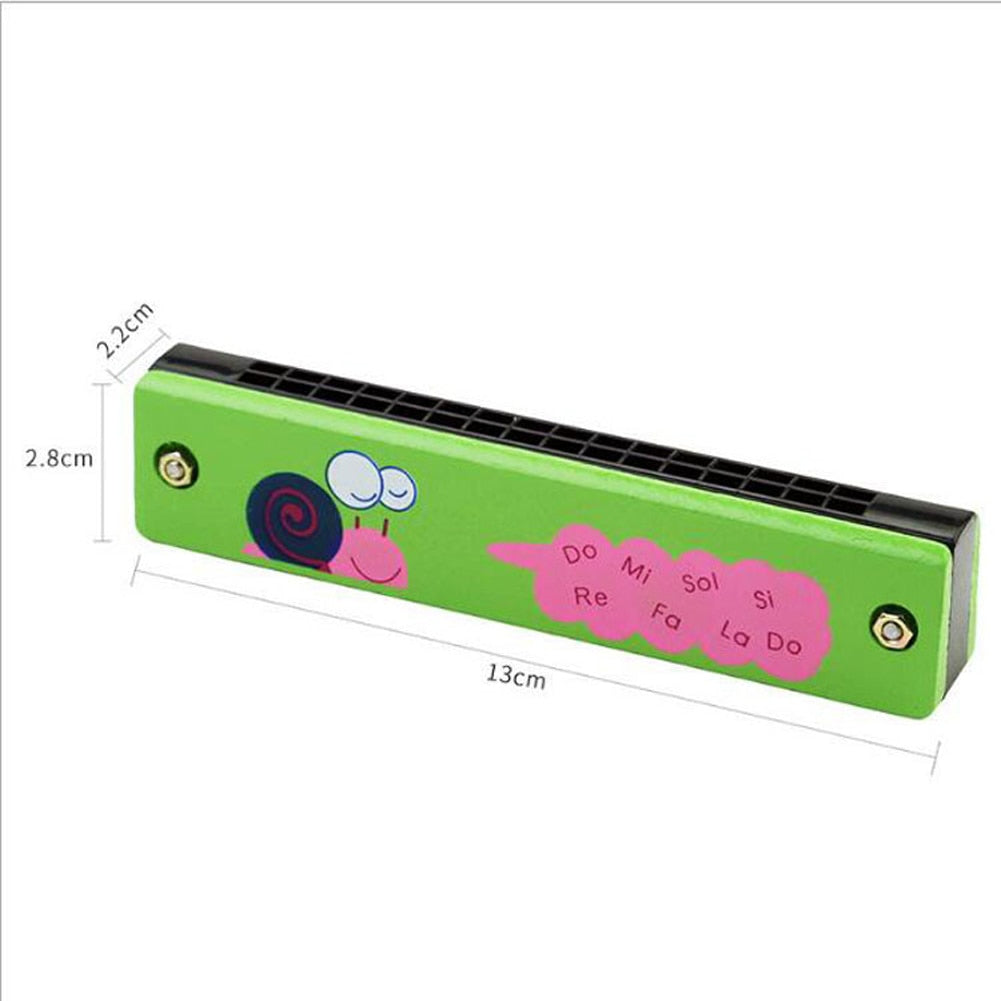 16 Holes Cute Harmonica Musical instrument Montessori Educational Toys - ToylandEU