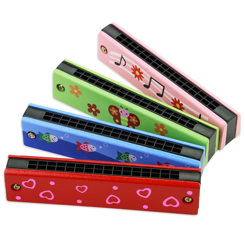 16 Holes Cute Harmonica Musical instrument Montessori Educational Toys - ToylandEU