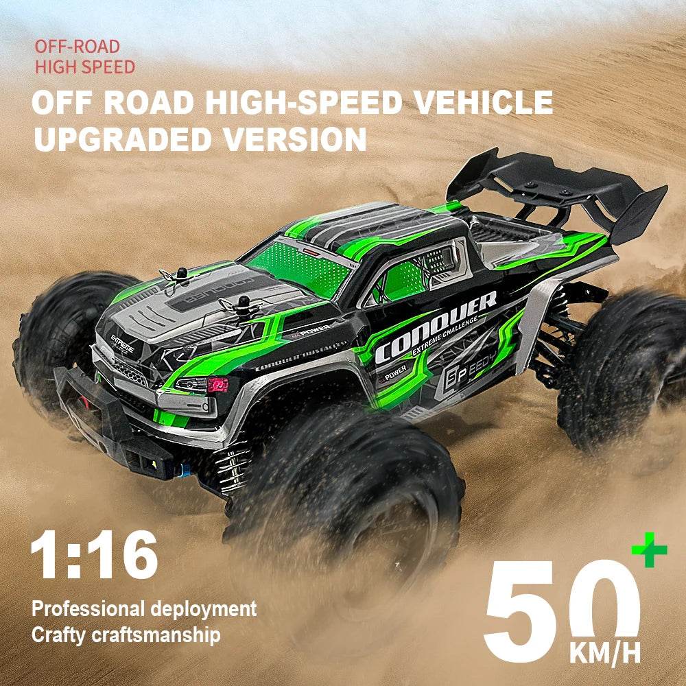 16102 1:16 Rc Car With Led Light 4WD 50km/h High Speed Drift Vehicle - ToylandEU