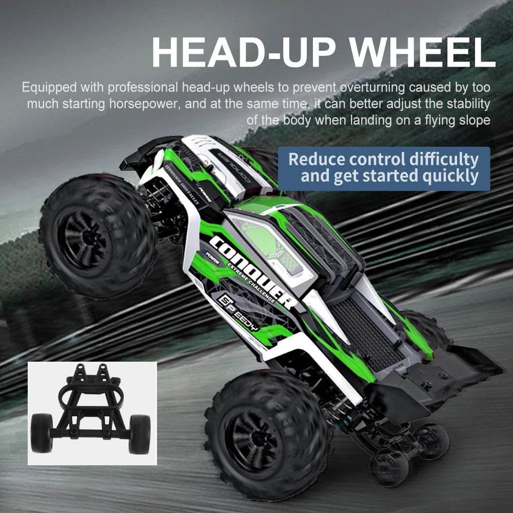 16102 1:16 Rc Car With Led Light 4WD 50km/h High Speed Drift Vehicle - ToylandEU