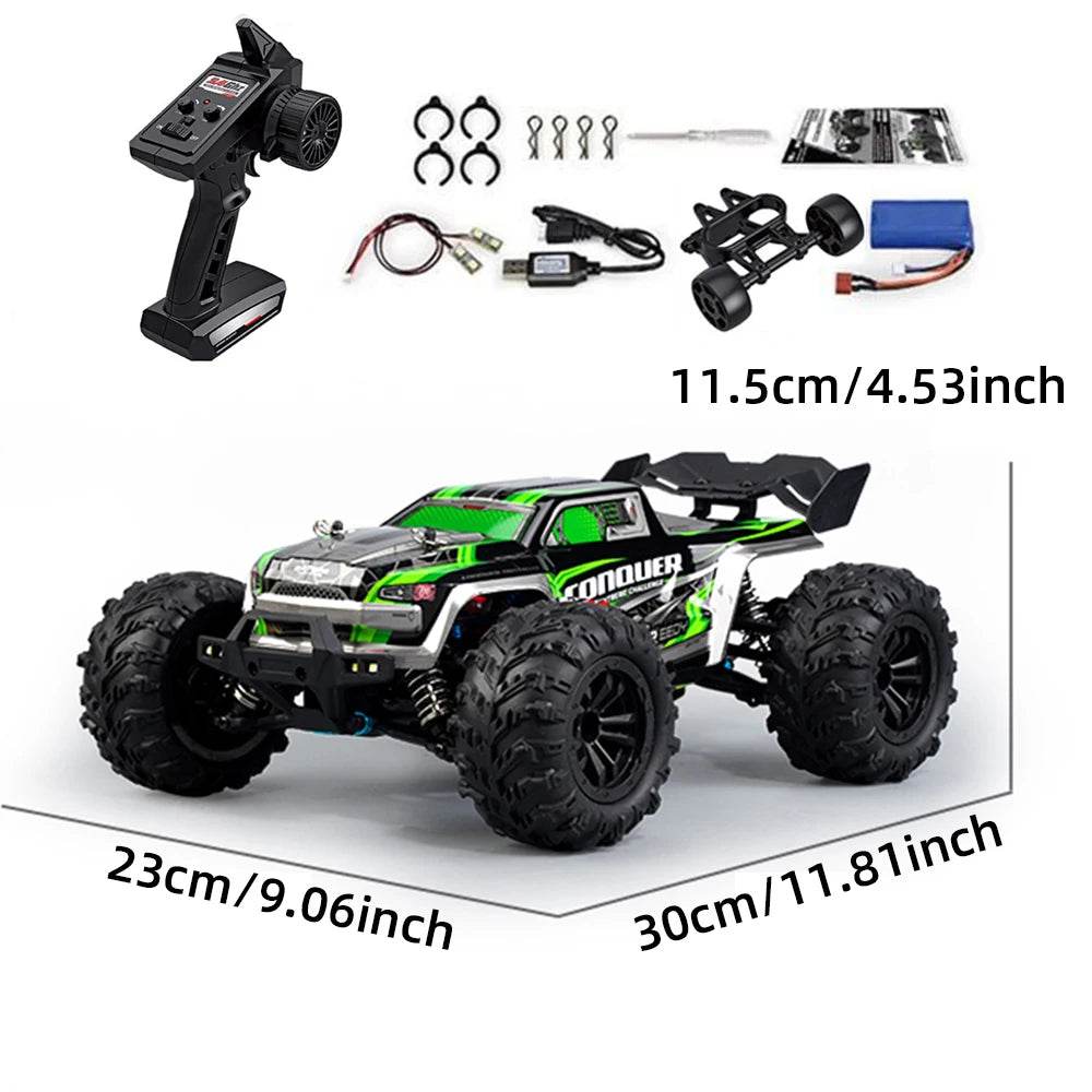 16102 1:16 Rc Car With Led Light 4WD 50km/h High Speed Drift Vehicle - ToylandEU