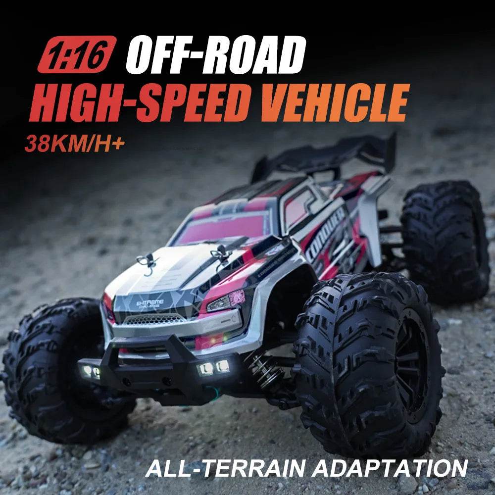 16102 1:16 Rc Car With Led Light 4WD 50km/h High Speed Drift Vehicle - ToylandEU