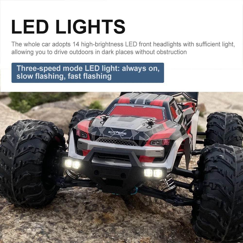 16102 1:16 Rc Car With Led Light 4WD 50km/h High Speed Drift Vehicle - ToylandEU