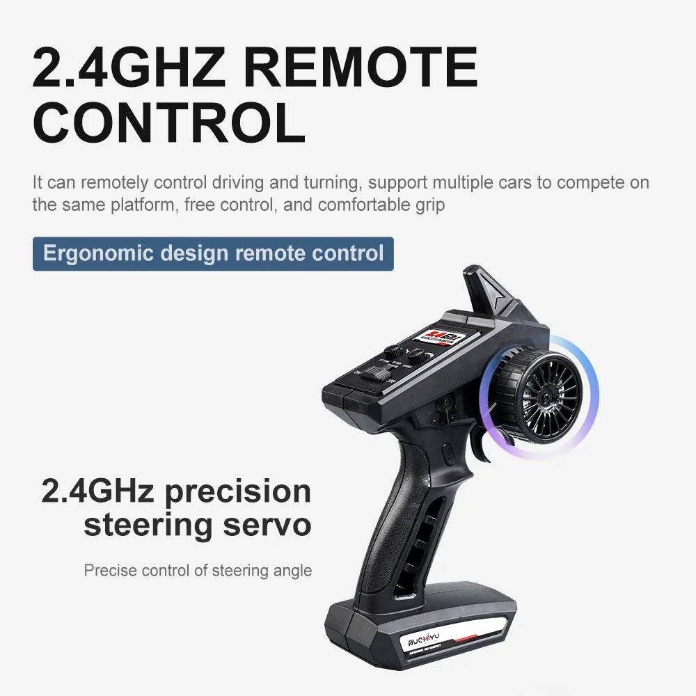 16102 1:16 Rc Car With Led Light 4WD 50km/h High Speed Drift Vehicle - ToylandEU