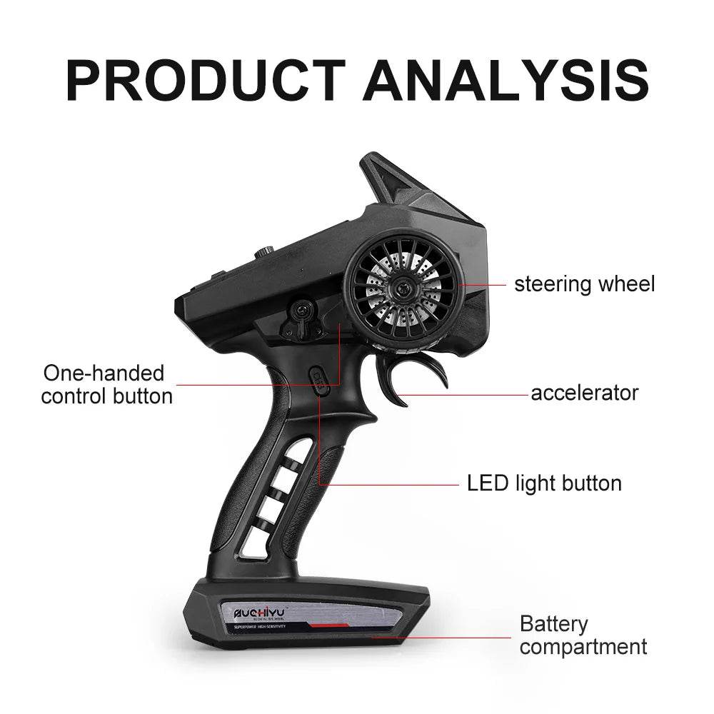16102 1:16 Rc Car With Led Light 4WD 50km/h High Speed Drift Vehicle - ToylandEU