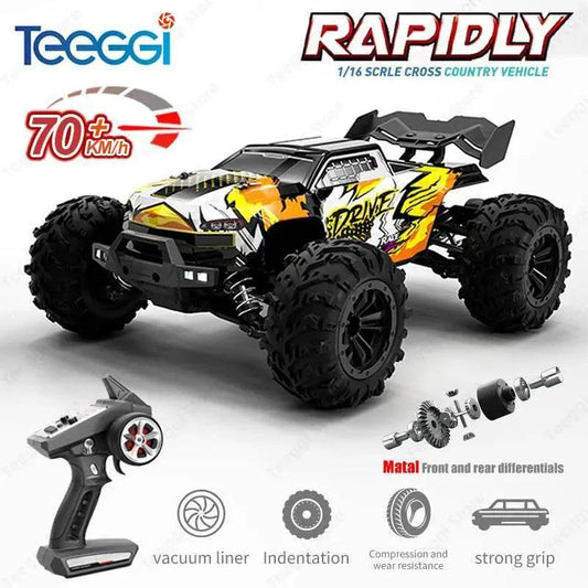  16102 PRO 1:16 High Speed RC Car With LED Light Drift -  ToylandEU™