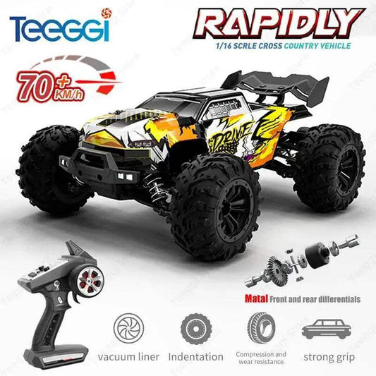 16102 Pro 1:16 High Speed RC Car With LED Light Drift 4WD - ToylandEU