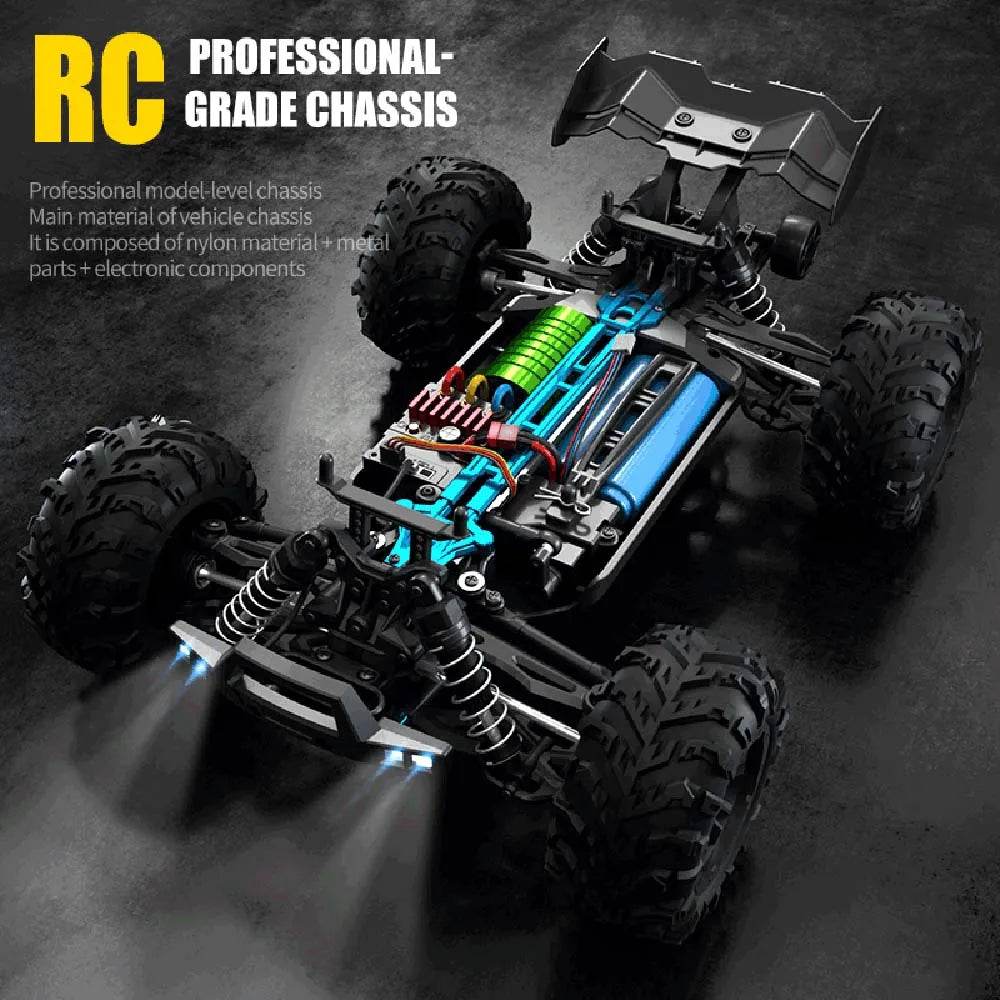 16102 Pro 1:16 High Speed RC Car With LED Light Drift 4WD - ToylandEU