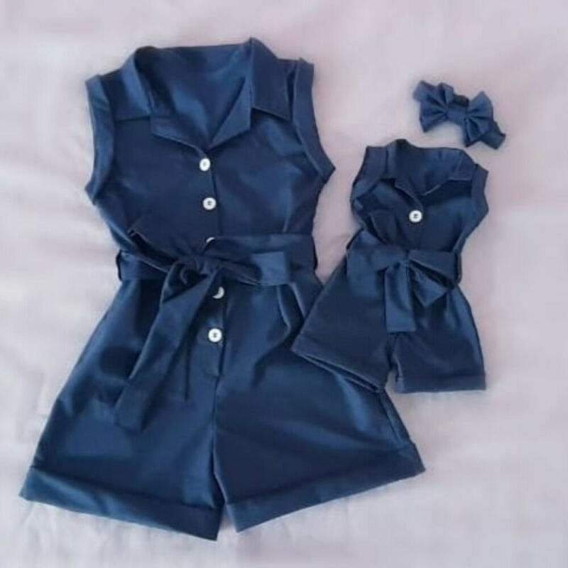 Baby Girl Sleeveless Denim Romper | European And American Style