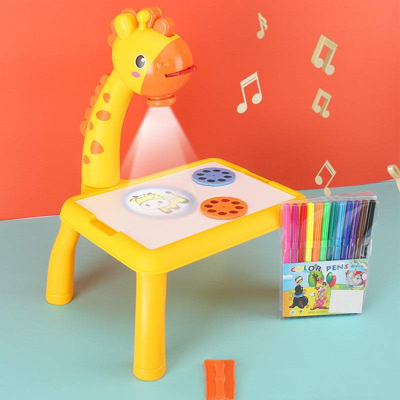 Kids' LED Projector Drawing Table | ABS Plastic | Drawing & Painting Kits