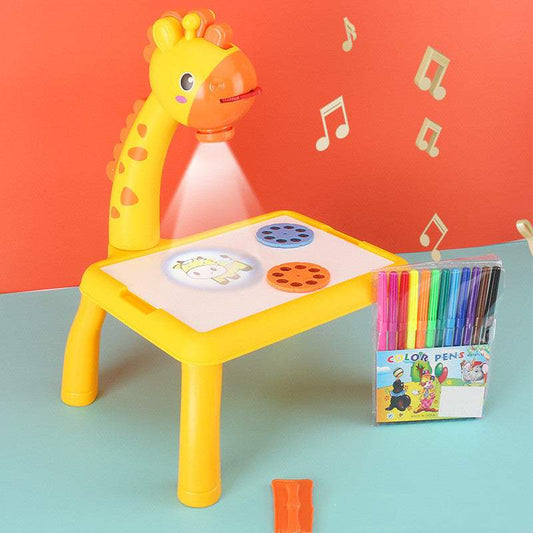 Kids' LED Projector Drawing Table | ABS Plastic | Drawing & Painting Kits
