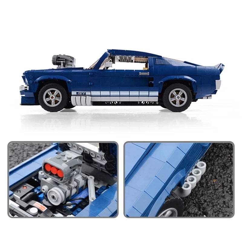 Building Blocks | Ford Mustang GT Replica | Kids Learning Kit | Ages 7 To 14