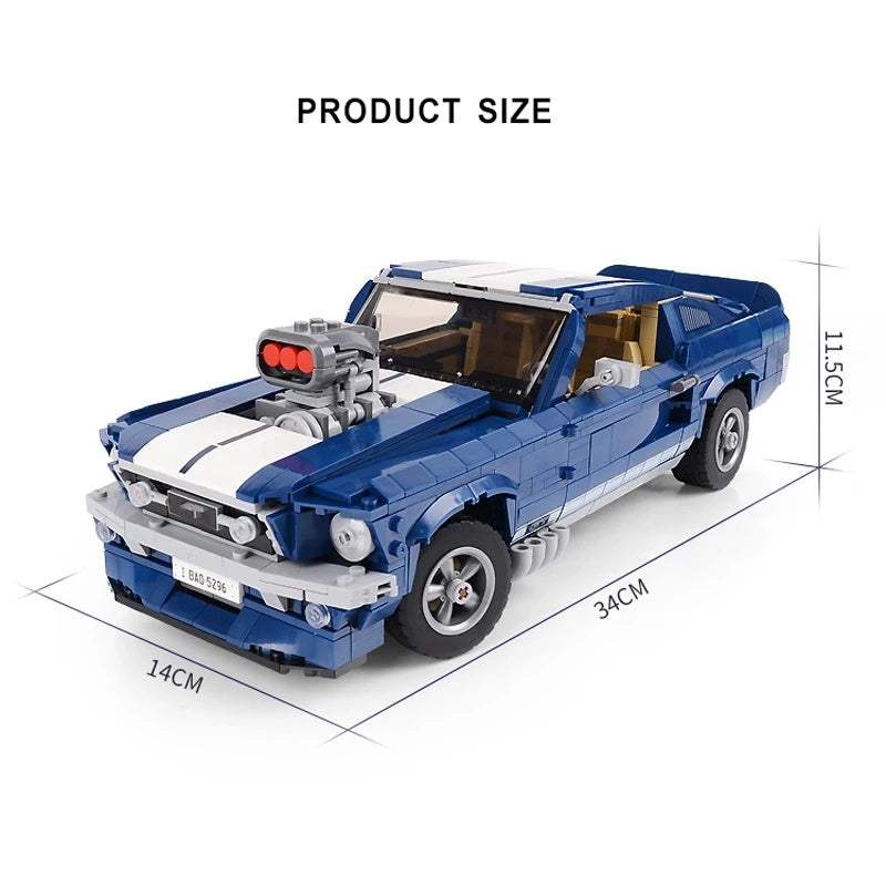 Building Blocks | Ford Mustang GT Replica | Kids Learning Kit | Ages 7 To 14
