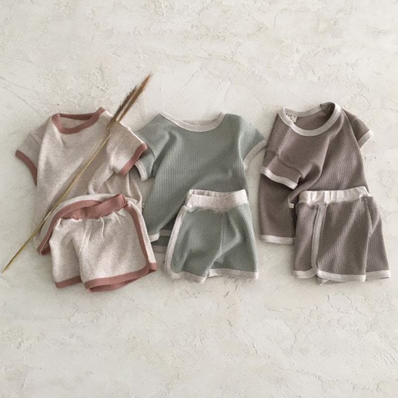 Infant Casual Sports Short-Sleeve Pants Suit | Cotton | Baby & Children's Outfits