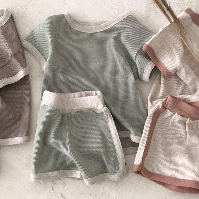 Infant Casual Sports Short-Sleeve Pants Suit | Cotton | Baby & Children's Outfits