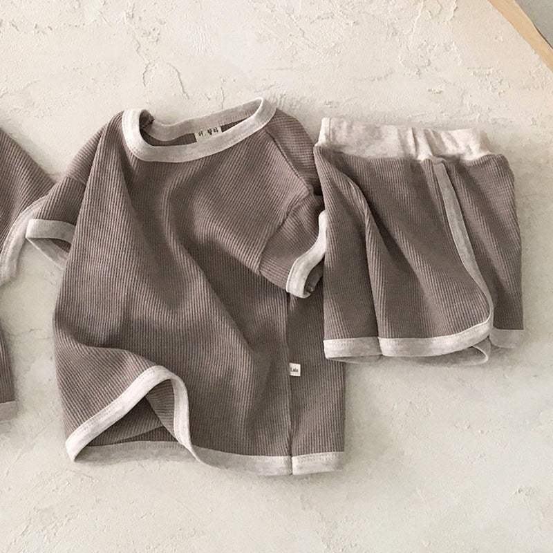 Infant Casual Sports Short-Sleeve Pants Suit | Cotton | Baby & Children's Outfits