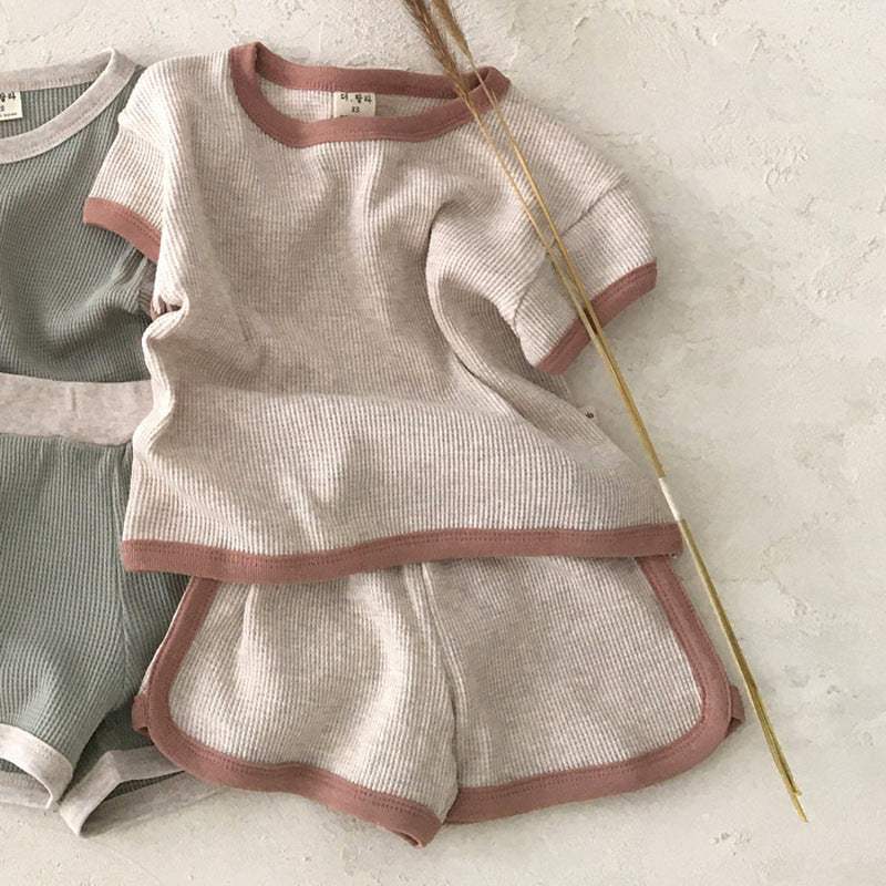 Infant Casual Sports Short-Sleeve Pants Suit | Cotton | Baby & Children's Outfits