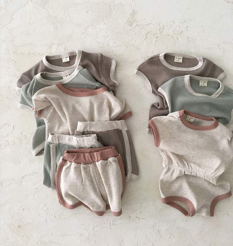 Infant Casual Sports Short-Sleeve Pants Suit | Cotton | Baby & Children's Outfits