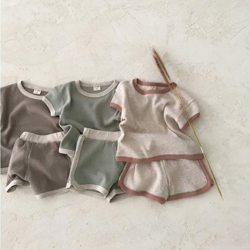 Infant Casual Sports Short-Sleeve Pants Suit | Cotton | Baby & Children's Outfits
