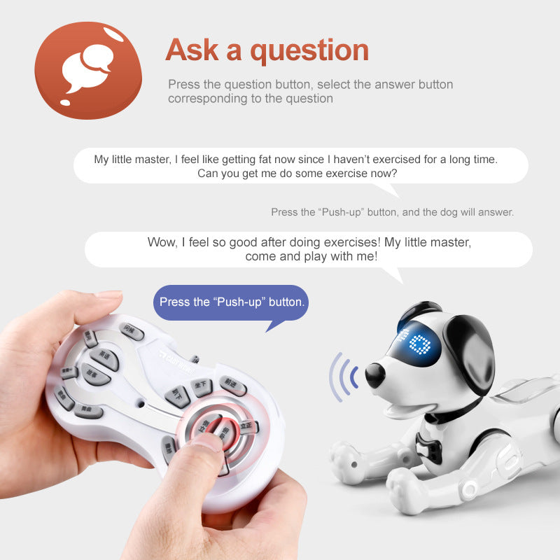 Smart Remote Control Robot Dog - Interactive Educational Toy for Kids
