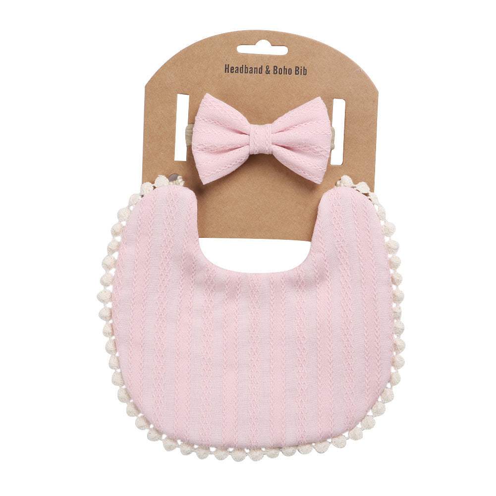 Linen Cotton Double-Sided Baby Bib | Solid And Printed