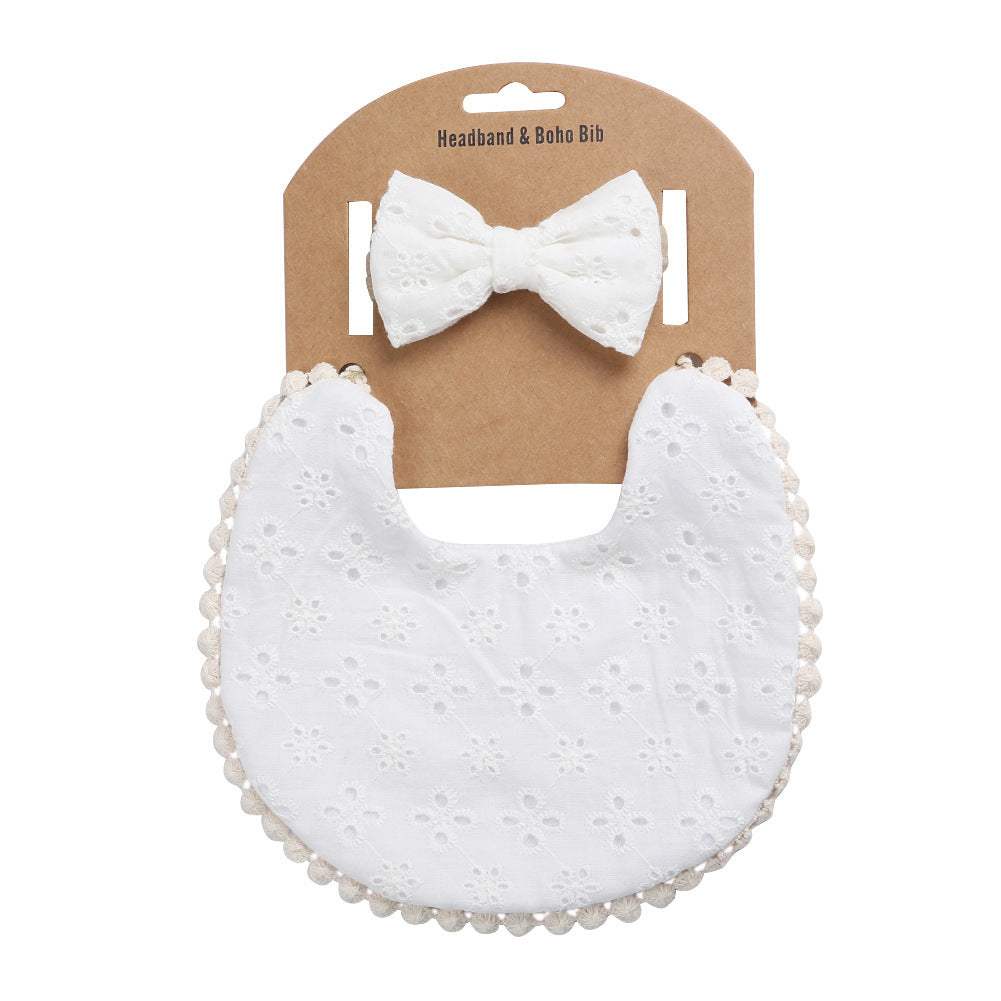 Linen Cotton Double-Sided Baby Bib | Solid And Printed