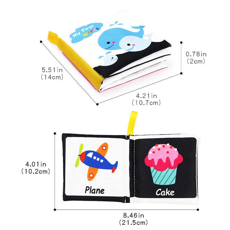 Baby Black And White Cloth Book | Visual Stimulation