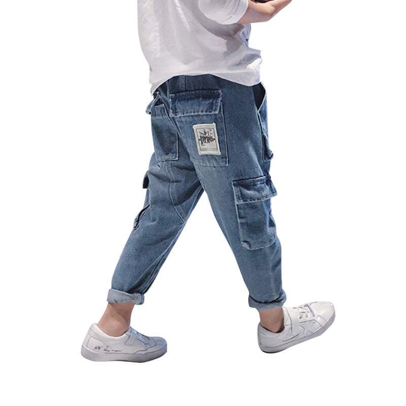 Big Kids' Fleece-Padded Harem Overalls | 95% Cotton | Loose Fit