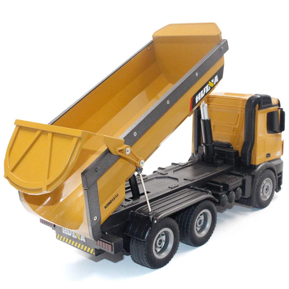 Alloy RC Dump Truck | Brownish-Yellow, 45 cm