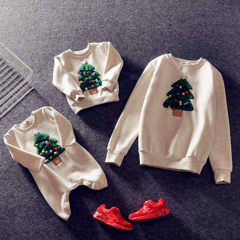 Kids' Christmas Cotton Clothes Set | Cartoon Animation | Unisex