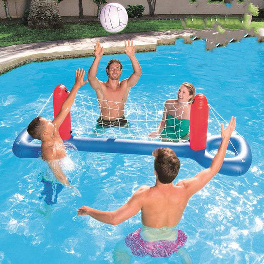 Giant Inflatable Pool Volleyball And Football Game | Includes Ball