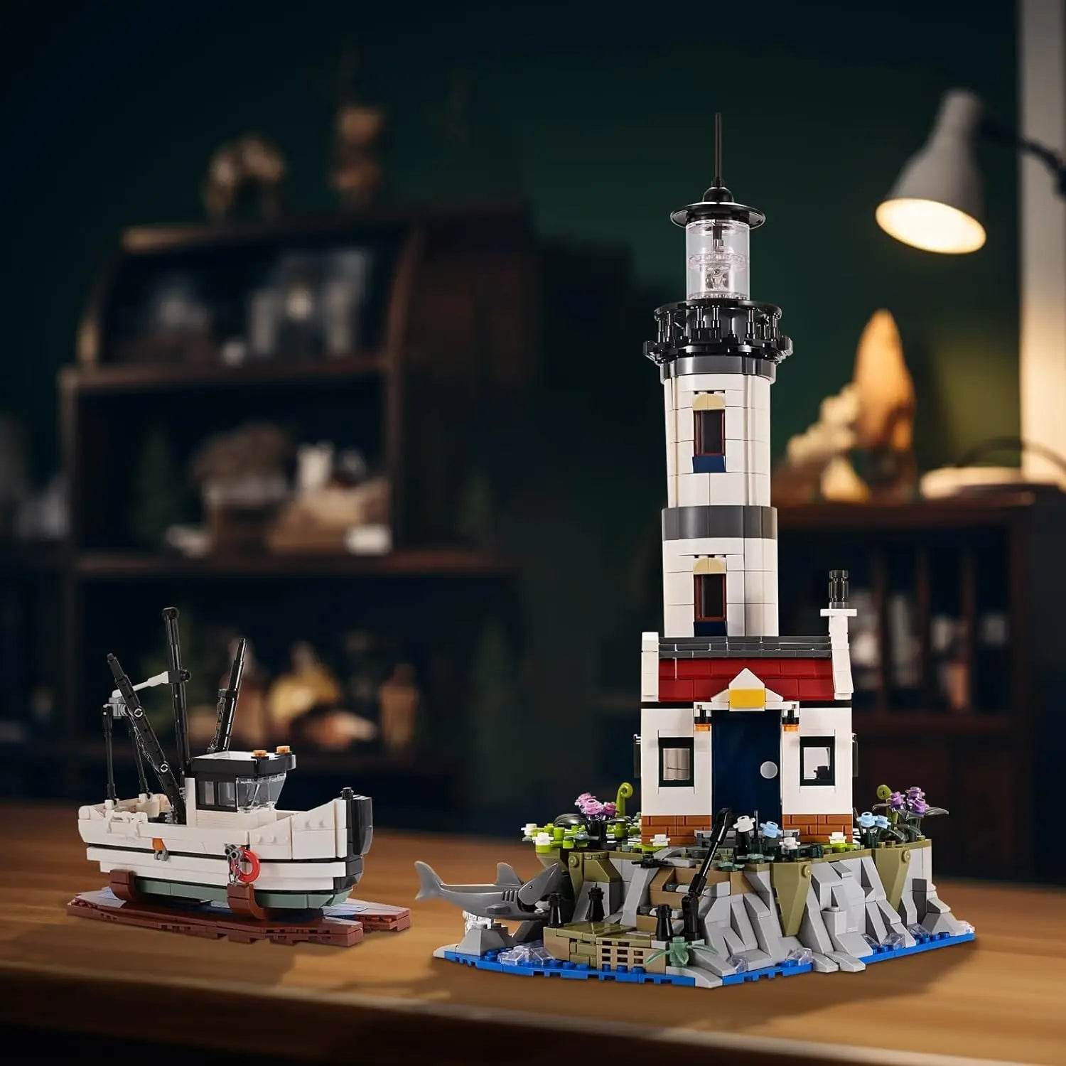 1677PCS Electric Lighthouse Building Blocks Kids Toys Christmas Gifts - ToylandEU