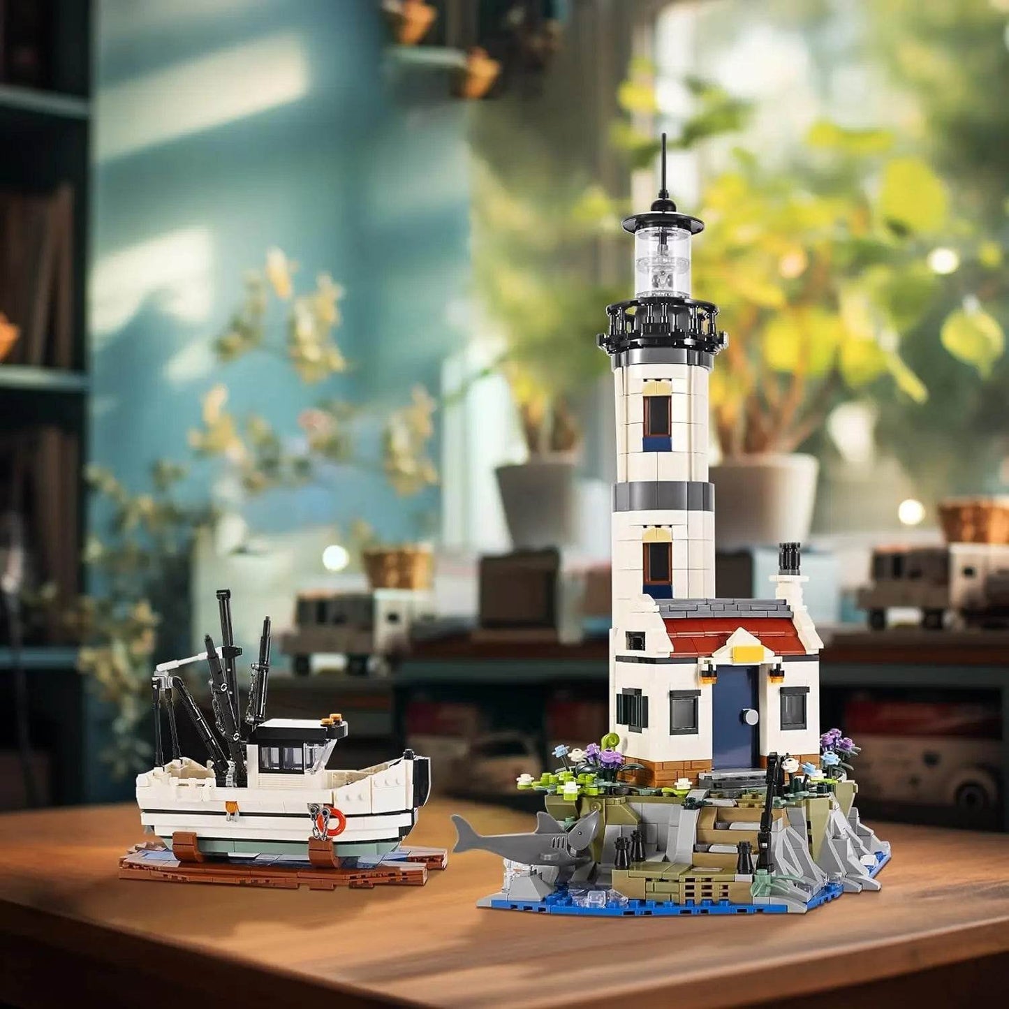 1677PCS Electric Lighthouse Building Blocks Kids Toys Christmas Gifts - ToylandEU
