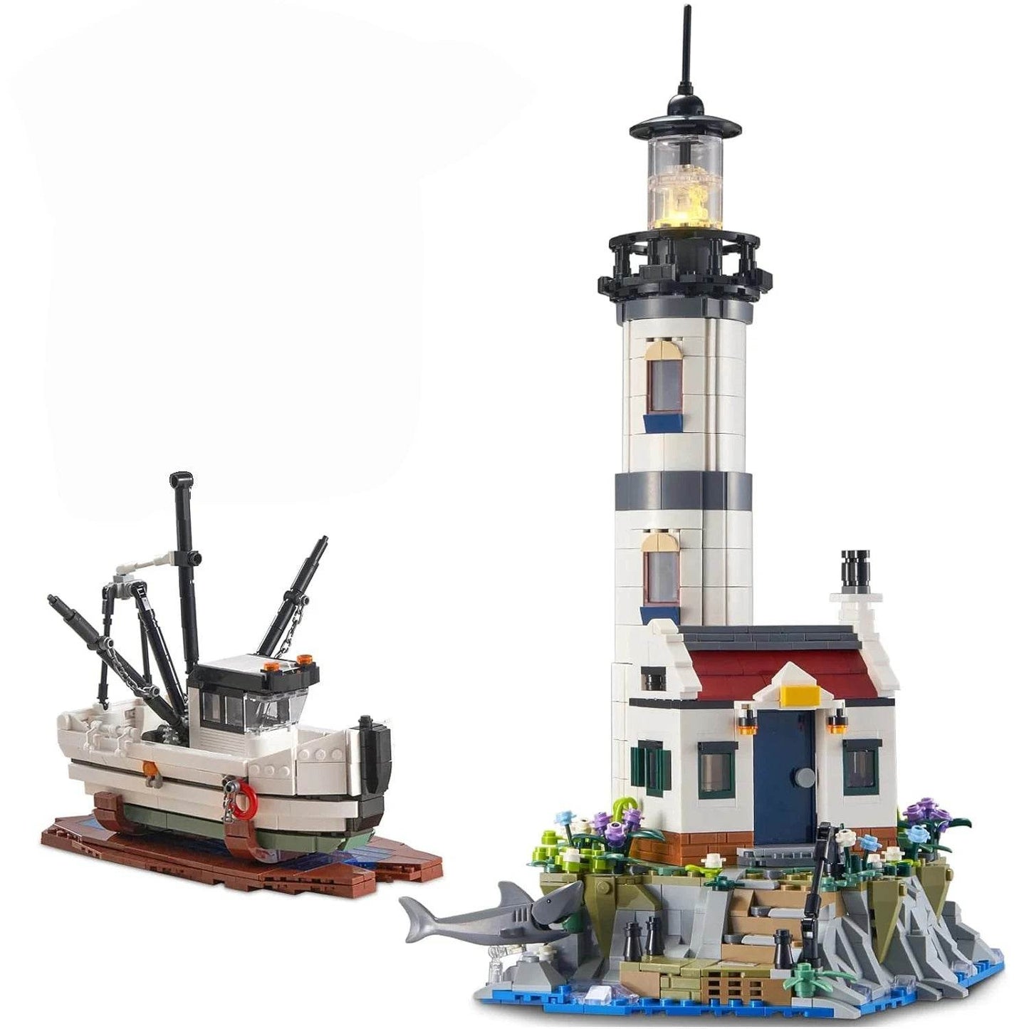 1677PCS Electric Lighthouse Building Blocks Kids Toys Christmas Gifts - ToylandEU