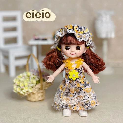 16CM BjD Doll with 13 Articulated Joints & Colorful Eye Selections - ToylandEU