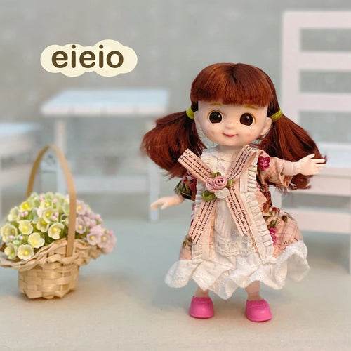 16CM BjD Doll with 13 Articulated Joints & Colorful Eye Selections - ToylandEU