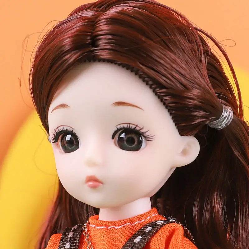 16cm Bjd Dolls for Girls 1/8 Bjd Doll DIY Toy with Clothes - ToylandEU