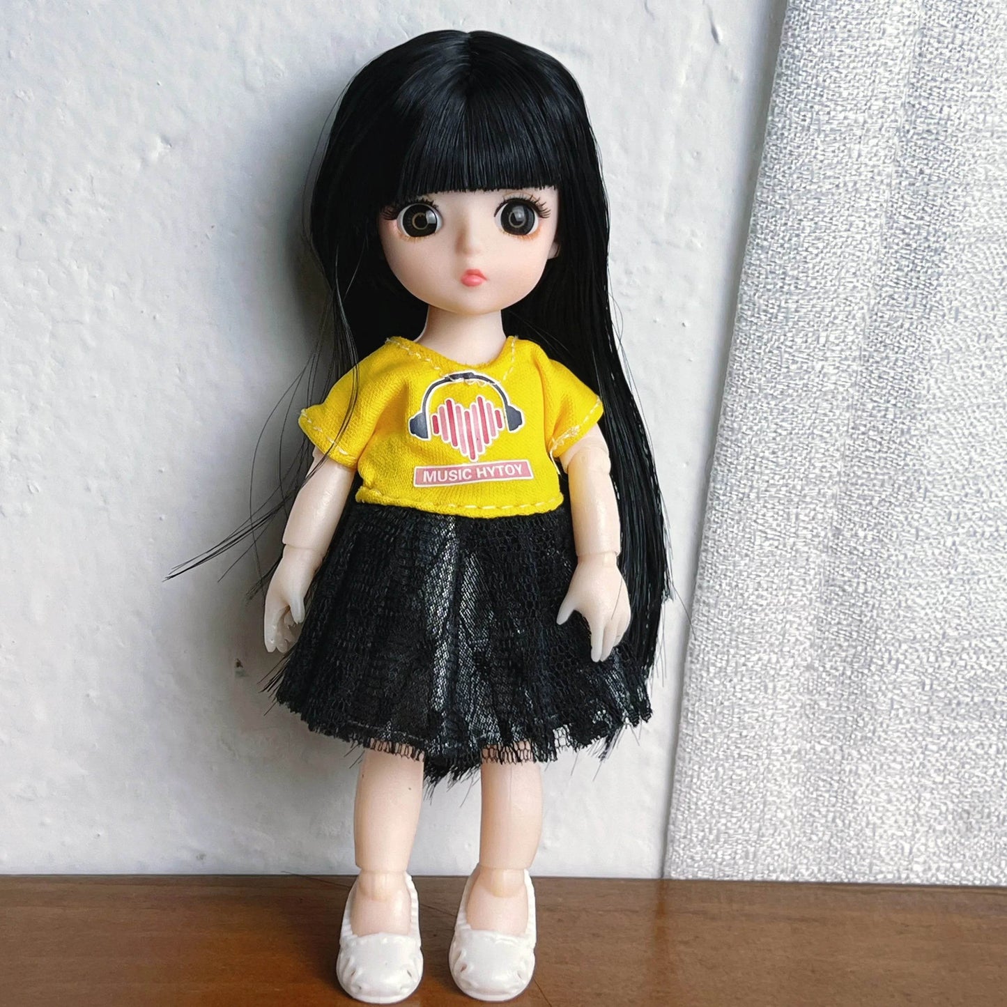 16cm Bjd Dolls for Girls 1/8 Bjd Doll DIY Toy with Clothes - ToylandEU