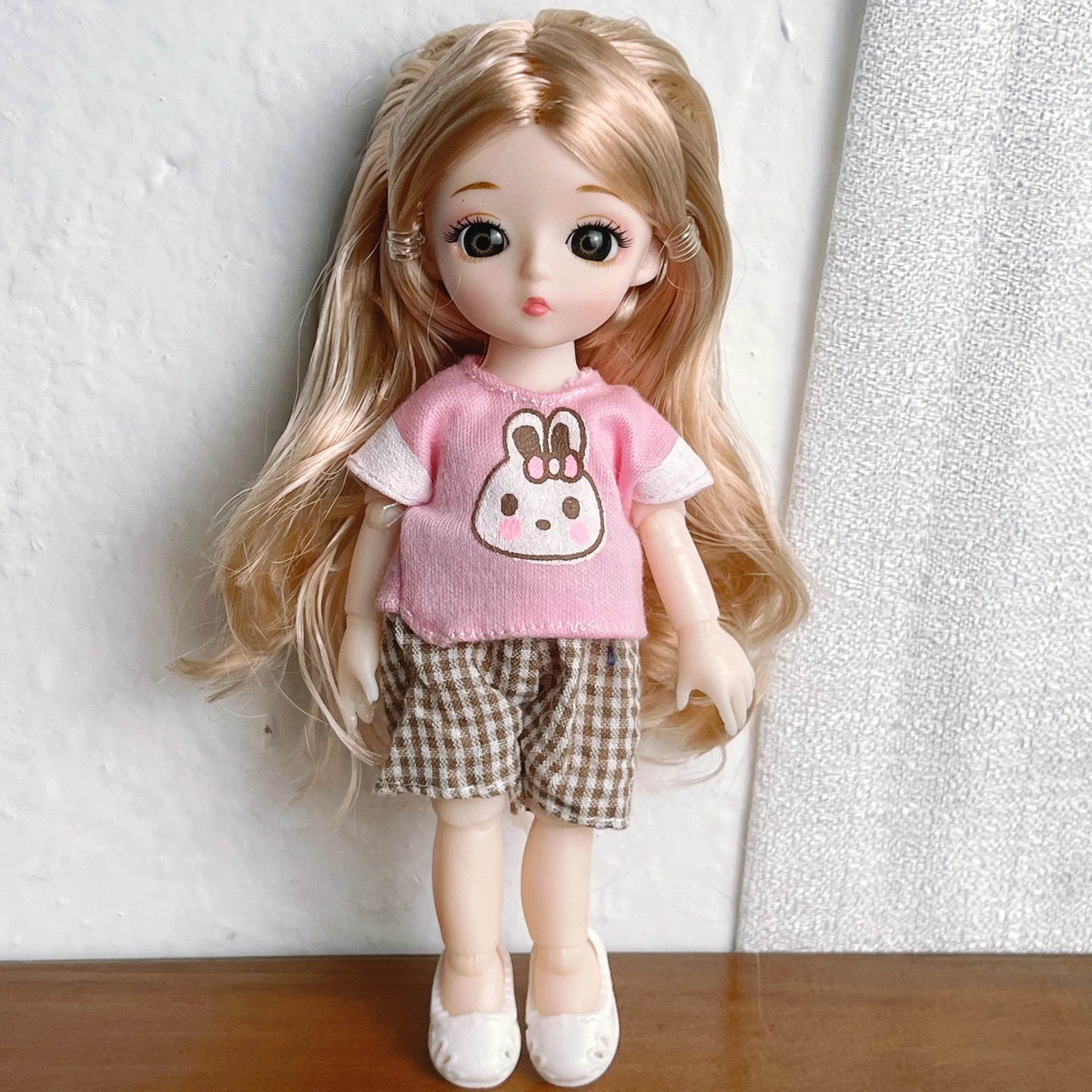 16cm Bjd Dolls for Girls 1/8 Bjd Doll DIY Toy with Clothes - ToylandEU