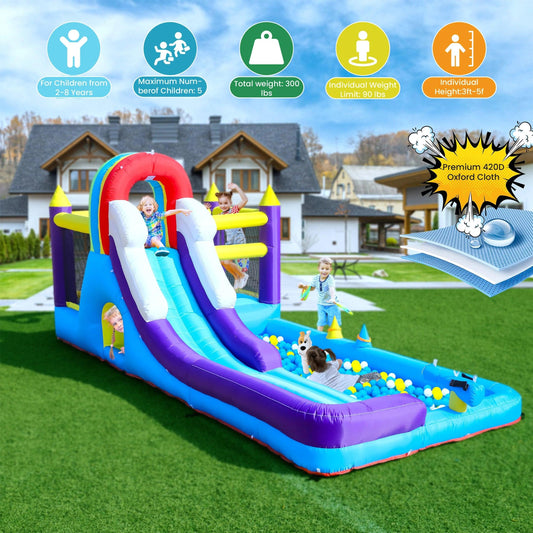  16ft Inflatable Water Slide Splash Pool For Kids Certified -  ToylandEU™
