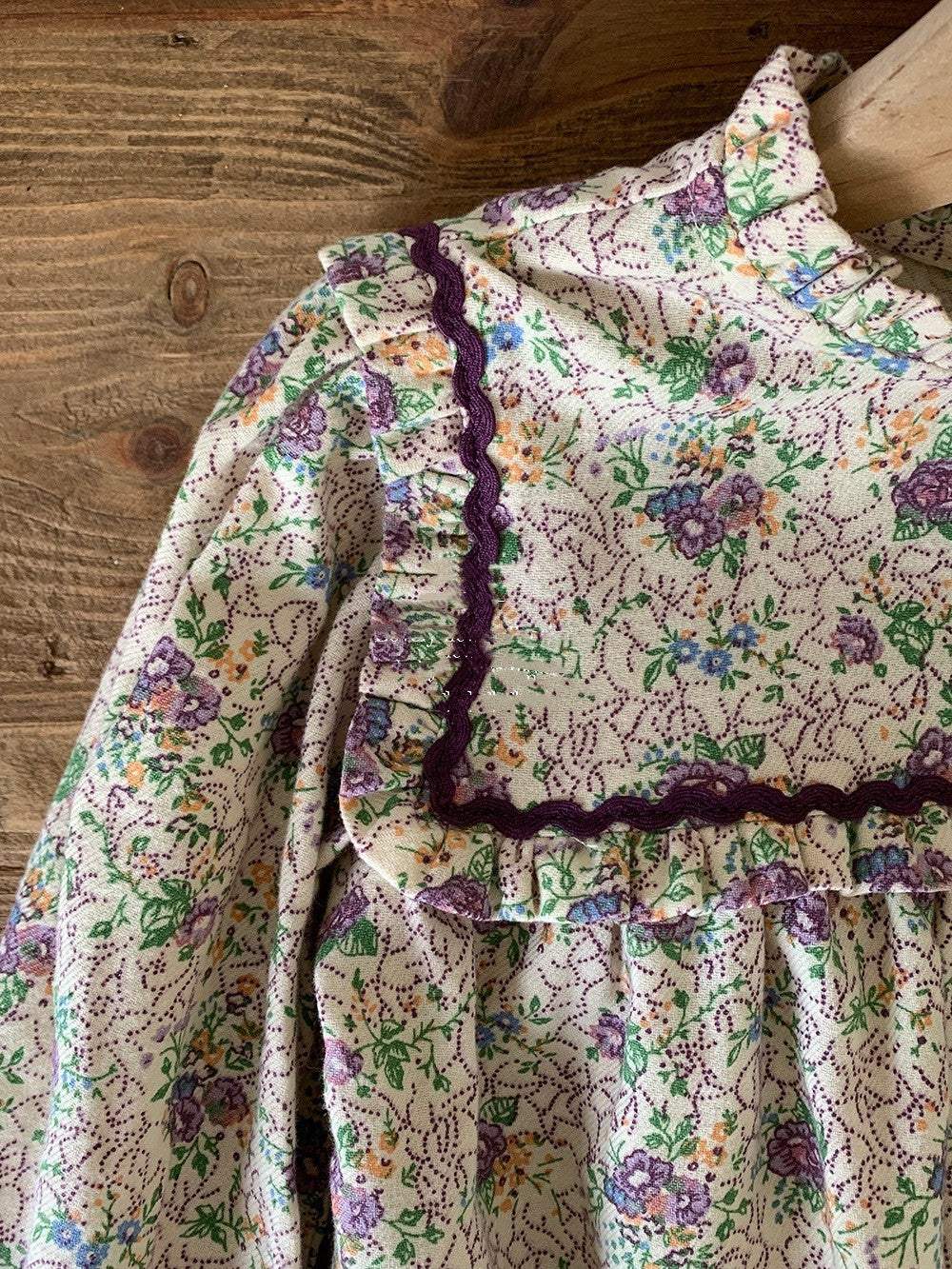 Kids' Purple Floral Cotton Romper Dress For Baby Girls | Baby & Children's One-Pieces