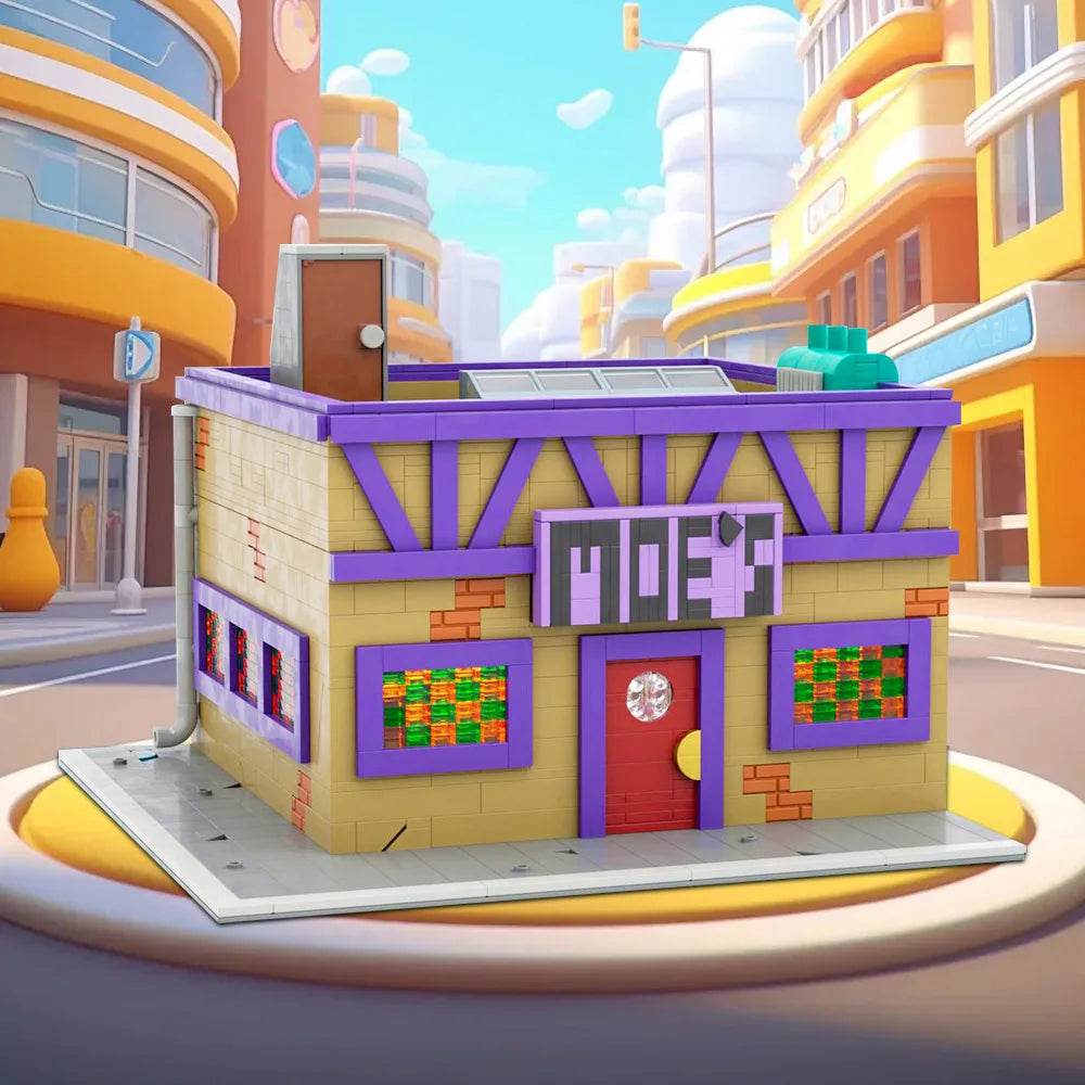 1739PCS MOC-152941 Moe's Tavern Building Blocks Building Bricks MOC Gift - ToylandEU