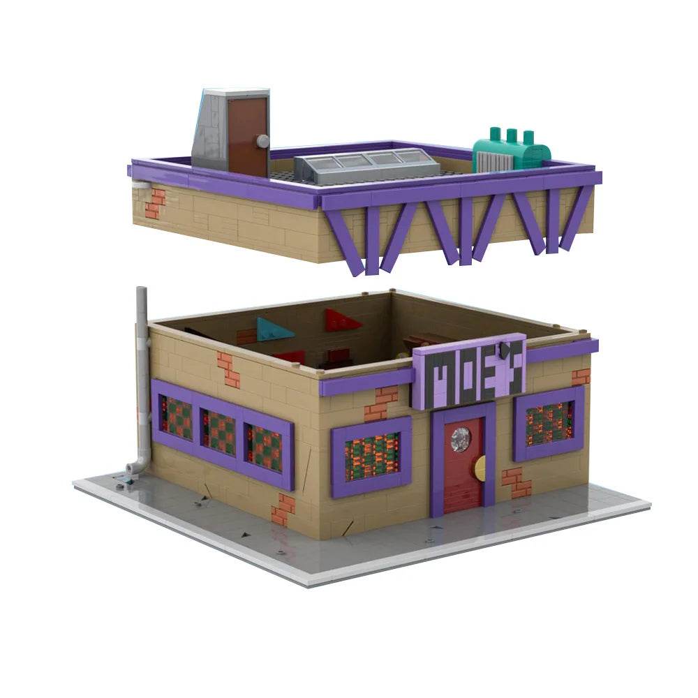 1739PCS MOC-152941 Moe's Tavern Building Blocks Building Bricks MOC Gift - ToylandEU