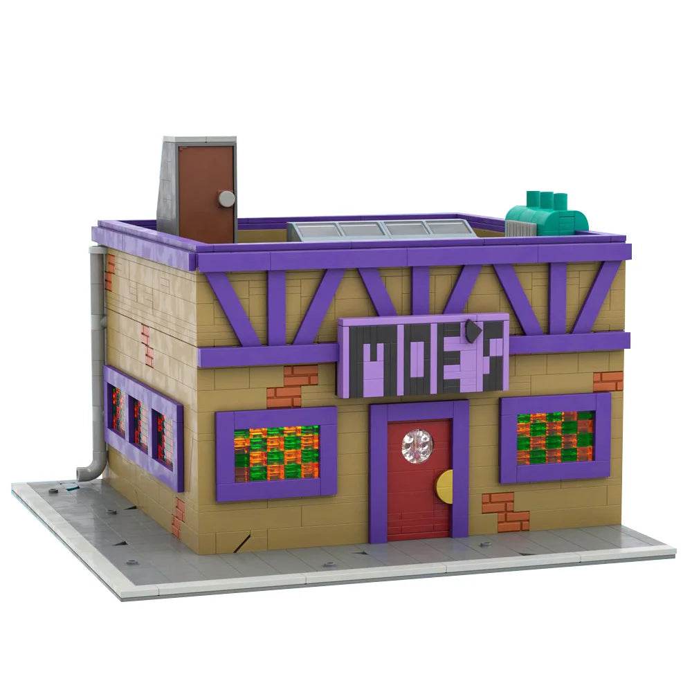1739PCS MOC-152941 Moe's Tavern Building Blocks Building Bricks MOC Gift - ToylandEU