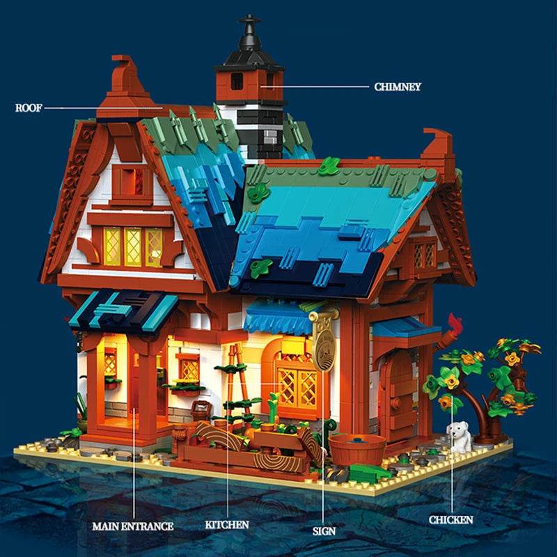 1749PCS Medieval Manor House Building Blocks Set For Kids - ToylandEU