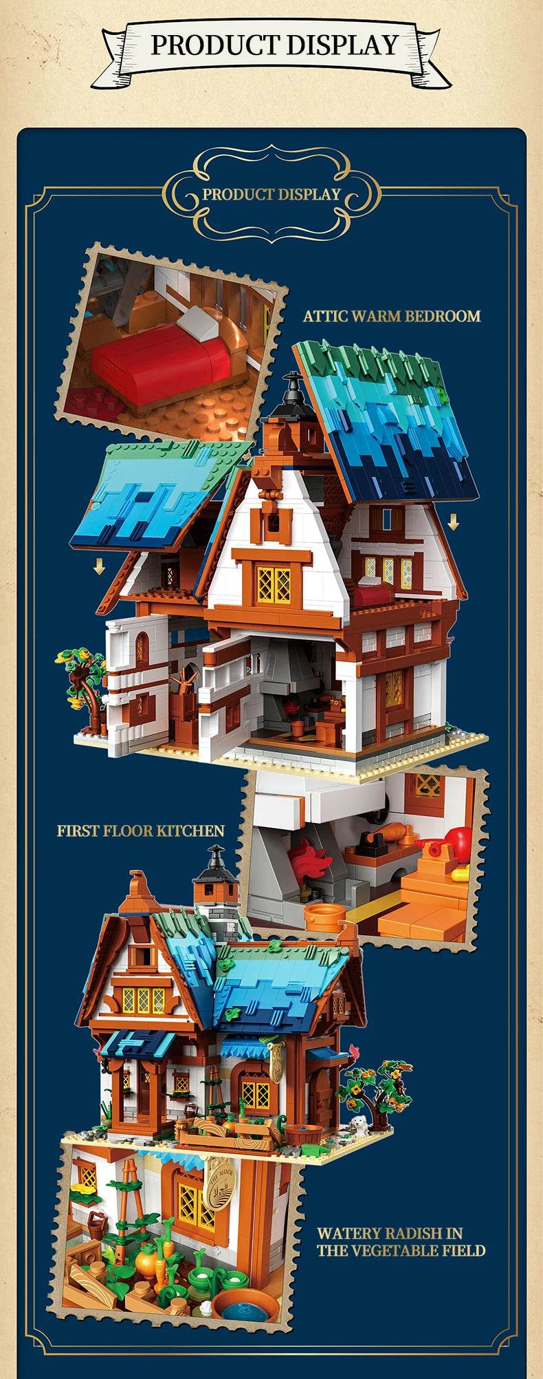 1749PCS Medieval Manor House Building Blocks Set For Kids - ToylandEU