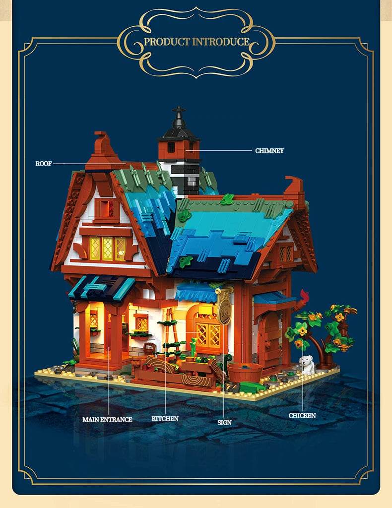 1749PCS Medieval Manor House Building Blocks Set For Kids - ToylandEU