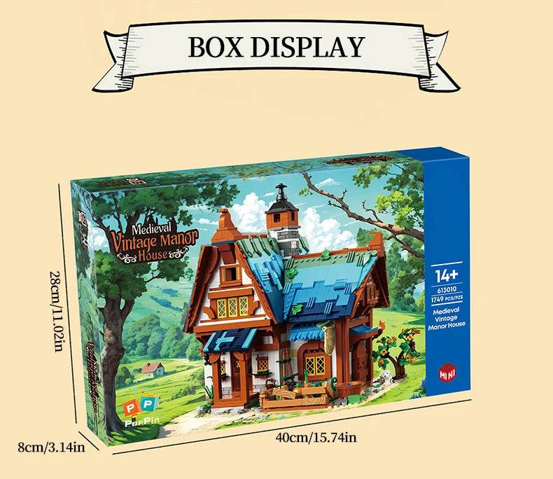 1749PCS Medieval Manor House Building Blocks Set For Kids - ToylandEU