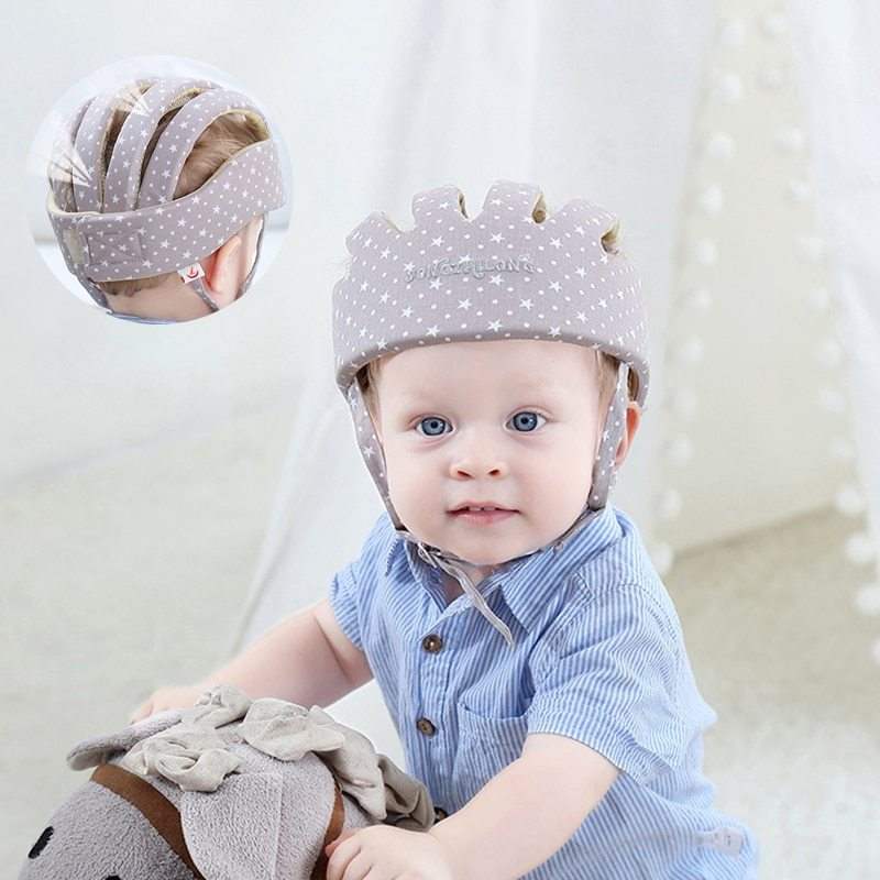 Toddler Cotton Protective Helmet Hat | Ages 1-2